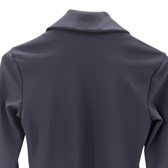 Bagatelle Collection Open Front Topper Jacket Deep Eggplant Longline Blazer XS - Picture 9 of 13